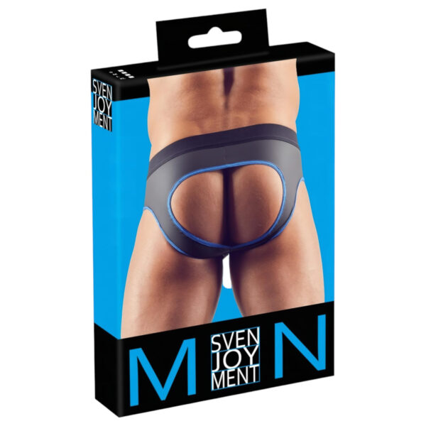 Svenjoyment - otevřené jockstrapy (černé-modré) - L